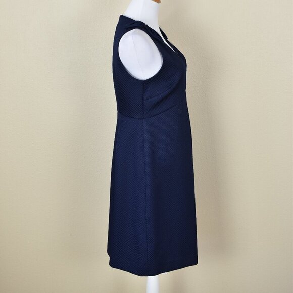 Trina Turk Sleeveless Observer Dress Navy Blue 8 - Picture 3 of 9